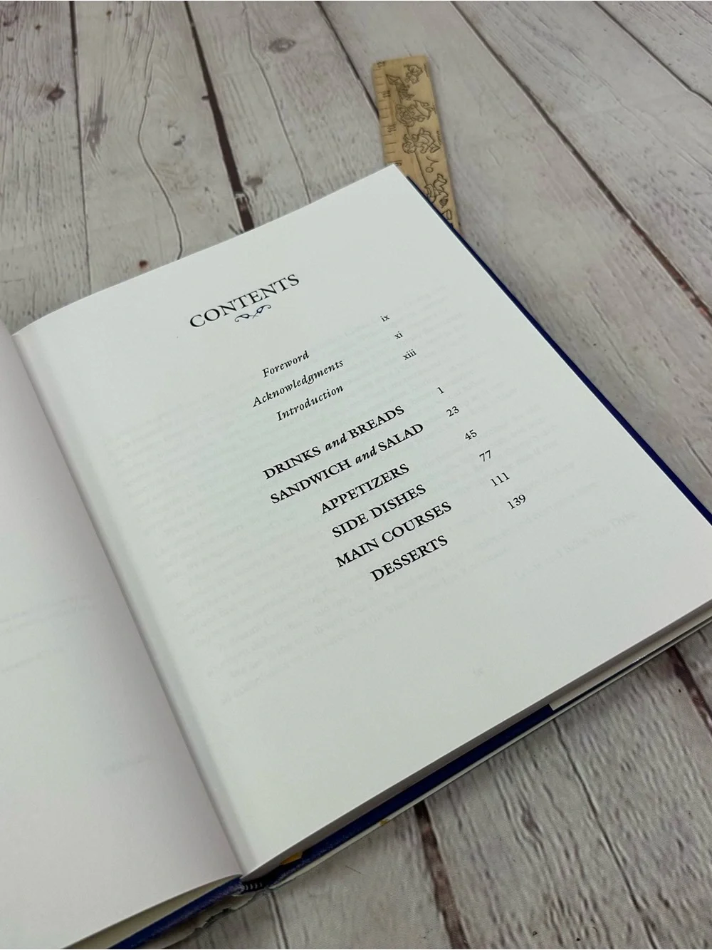Cookbook by Jane & Michael Stern - Cream and Blue